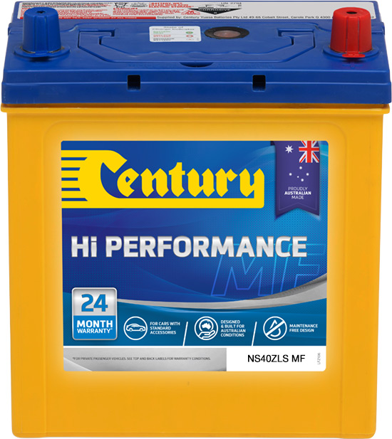 Century Hi Performance Car Battery NS40ZLS MF Car