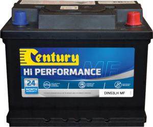 Century Hi Performance DIN Car Battery DIN53LH MF Car