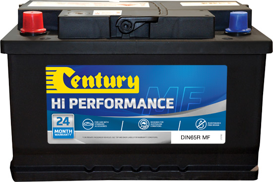 Century Hi Performance DIN Car Battery DIN65R MF Car