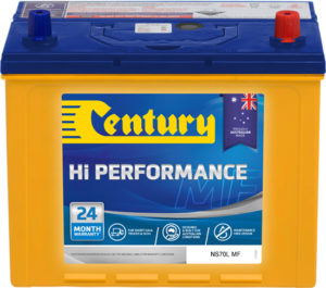 Century Hi Performance 4×4 & SUV Battery NS70L MF 4x4/SUV